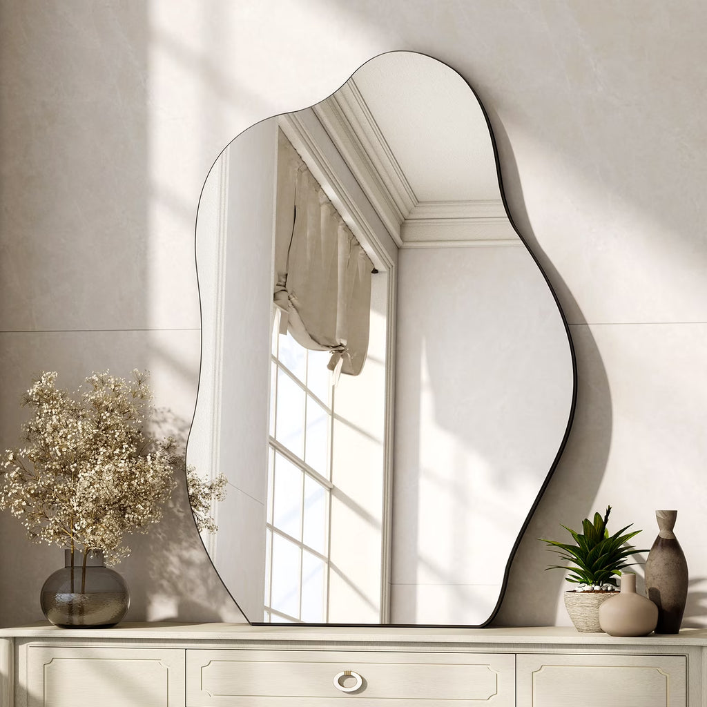 24"X32" Irregular Bathroom Wall Mirror Vanity Wall Mirror