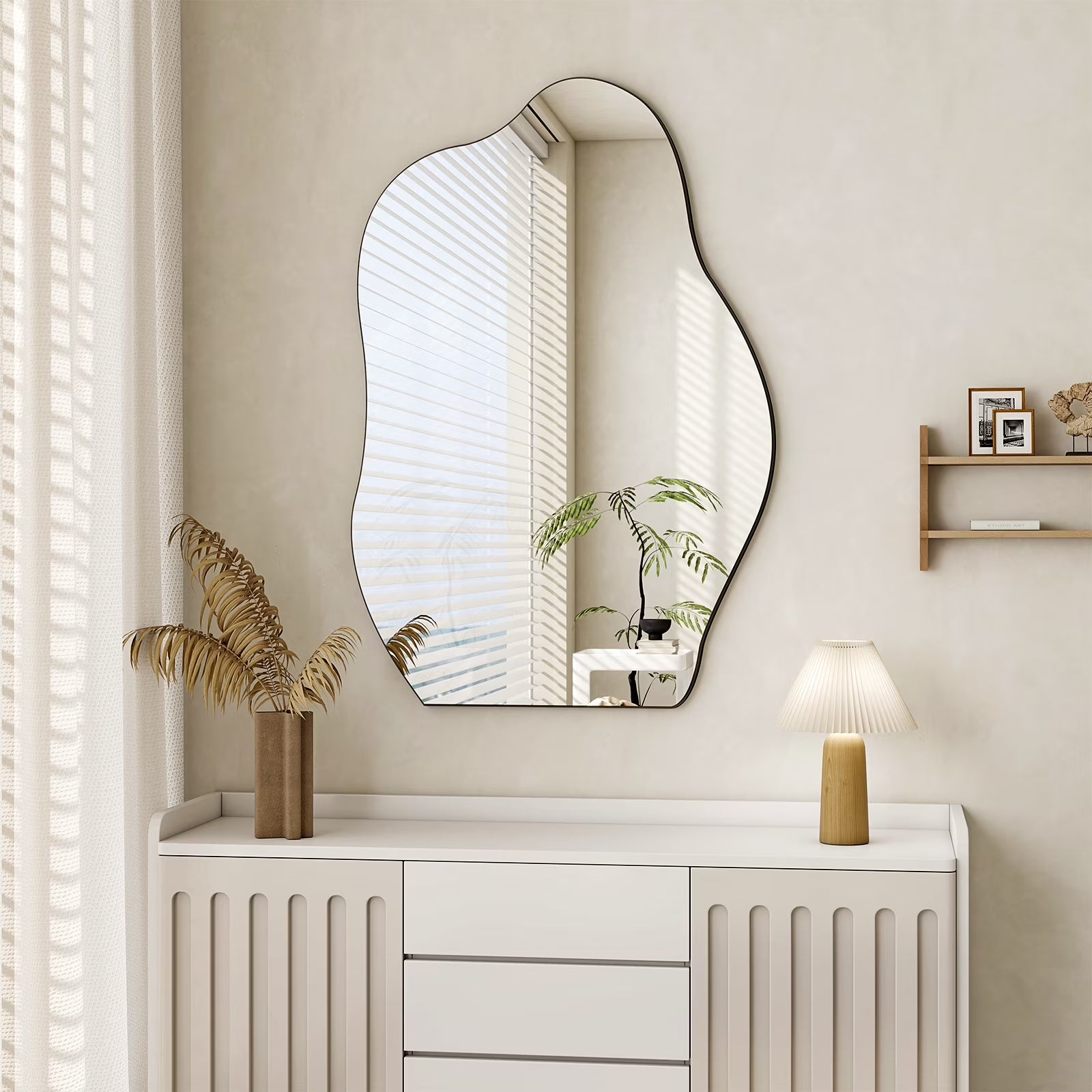 24"X32" Irregular Bathroom Wall Mirror Vanity Wall Mirror